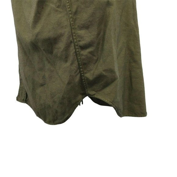 INGRAM Mens Casual Button Shirt L Italian L/S Brown Black Stripe Pocket Large - Picture 12 of 12